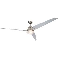 CasaFan Eco Aviatos 162 BN-SL stropní ventilátor 31 W (Ø x v) 162 cm x 365 mm chrom (kartáčovaný) vyměnitelné lopatky, s osvětlením, s dálkovým ovládáním
