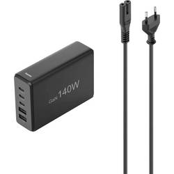Hama USB nabíjecí hub, 140 W, černá