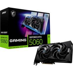 MSI grafická karta Nvidia GeForce RTX 5060 8G Gaming OC 8 GB GDDR7 RAM PCIe x8 HDMI™, DisplayPort přetaktovaná, Režim nulového ventilátoru , NVIDIA G-Sync ,