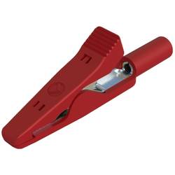 SKS Hirschmann MA 1 mini krokosvorka červená Upínací rozsah max.: 4 mm Délka: 41.5 mm 1 ks
