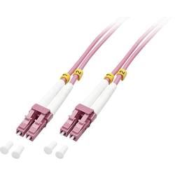 LINDY 46344 optické vlákno optické vlákno kabel 10.00 m růžová [1x zástrčka LC - 1x zástrčka LC] 50/125 µ Multimode OM4