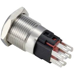 TRU COMPONENTS TC-12647412 tlačítkový spínač 250 V/AC 3 A 1x vyp/(zap) IP65 RGB s aretací nerezová ocel 1 ks