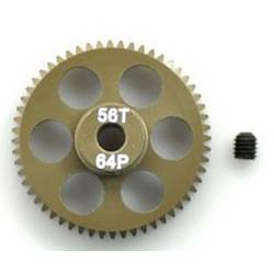 ArrowMax pastorek motoru Typ modulu: 64 DP Ø otvoru: 3.2 mm Počet zubů: 56