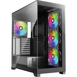 Xilence Gleam midi tower PC skříň černá boční okno