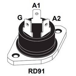STMicroelectronics BTA40-600B Thyristor (SCR) - TRIAC RD91 40 A 600 V
