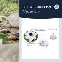 FIAP 3206-6 SOLAR ACTIVE WaterLily 5er SET solární dekorativní osvětlení květina sada 5 ks LED pevně vestavěné LED bílá, žlutá, červená, růžová, fialová