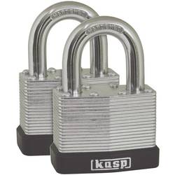 Kasp K13050D2 visací zámek 50 mm zámky se stejným klíčem stříbrná na klíč