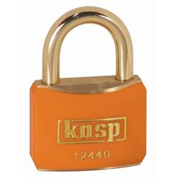 Kasp K12440ORAD visací zámek 40 mm zámky s různými klíči zlatožlutá na klíč