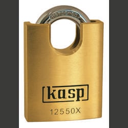 Kasp K12550XD visací zámek 50 mm zámky s různými klíči zlatožlutá na klíč