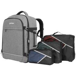 Manhattan batoh na notebooky Notebook-Rucksack mit Gerätefächern für Laptops bis zu 17,3,Tablets bis zu 11 S max.velikostí: 43,9 cm (17,3) šedá