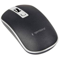 Gembird neu optická myš, přenos bezdrátový, 4 tlačítko, 800 dpi, 1200 dpi, 1600 dpi, modrá, černá
