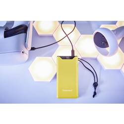 Intenso F10000 powerbanka Li-Pol, 10000 mAh, Quick Charge, Dodávka energie, USB-A, USB-C®, žlutá, Indikátor stavu