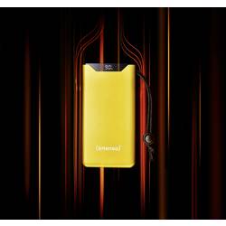 Intenso F10000 powerbanka Li-Pol, 10000 mAh, Quick Charge, Dodávka energie, USB-A, USB-C®, žlutá, Indikátor stavu