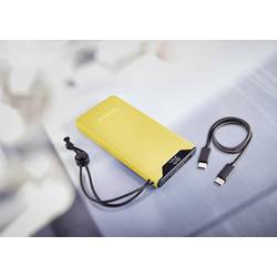 Intenso F10000 powerbanka Li-Pol, 10000 mAh, Quick Charge, Dodávka energie, USB-A, USB-C®, žlutá, Indikátor stavu
