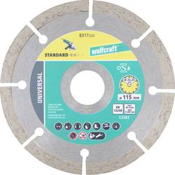 Wolfcraft 8317000 diamantový řezný kotouč 115 mm 1 ks Pemza, kámen