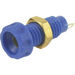 Cliff CL1456A zdířka pro banánek zásuvka, vestavná vertikální Ø pin: 4 mm modrá 1 ks