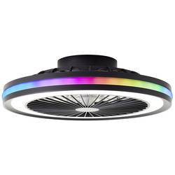 Brilliant G99280/06 Palmero LED stropní světlo s ventilátorem LED modul pevně vestavěné LED 40 W černá
