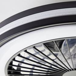 Brilliant G99280/06 Palmero LED stropní světlo s ventilátorem LED modul pevně vestavěné LED 40 W černá