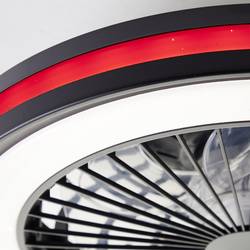 Brilliant G99280/06 Palmero LED stropní světlo s ventilátorem LED modul pevně vestavěné LED 40 W černá