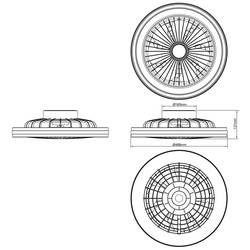 Brilliant G99280/06 Palmero LED stropní světlo s ventilátorem LED modul pevně vestavěné LED 40 W černá