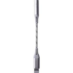 Boompods Apple iPad/iPhone/iPod kabel [1x jack zásuvka 3,5 mm - 1x dokovací zástrčka Apple Lightning] 1.50 m titan