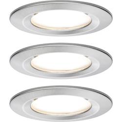 Paulmann Nova vestavné svítidlo do koupelny sada 3 ks LED LED 18 W IP44 železo (kartáčované)