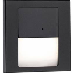 Paulmann 80004 Tsaro eckig 80x36mm 1W 80lm 230V 2700K Nástěnné vestavné svítidlo, LED, 1 W, černá (matná)