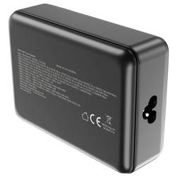 VOLTCRAFT UC-4C1A240W01 USB nabíječka, GaN, USB Power Delivery (USB-PD) , Rychlonabíječka, 4x USB-C®, 1x USB A , 240 W, Power Delivery 3.0, černá