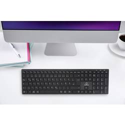 Renkforce RF-ARKB-400 Bluetooth® klávesnice německá, QWERTZ černá nabíjecí