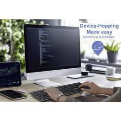 Renkforce RF-ARKB-400 Bluetooth® klávesnice německá, QWERTZ černá nabíjecí