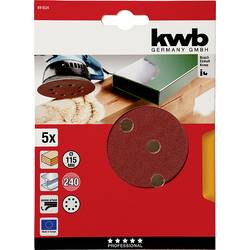 kwb 491824 brusný kotouč Průměr 115 mm Zrnitost=240 5 ks