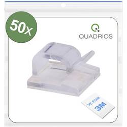 Quadrios 25CA475 kabelová spona samolepicí 25CA475 Průměr kabelového svazku (rozsah) 1 do 7 mm transparentní 50 ks