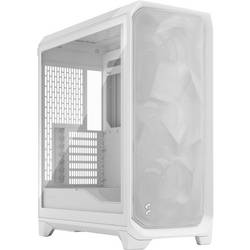 Fractal Design FD-C-MES3A-04 tower PC skříň bílá boční okno, prachový filtr, 3 předinstalované ventilátory