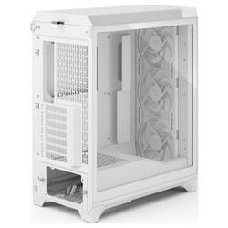 Fractal Design FD-C-MES3A-04 tower PC skříň bílá boční okno, prachový filtr, 3 předinstalované ventilátory