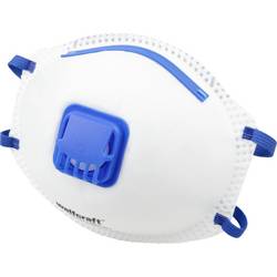 Wolfcraft 4948000 respirátor proti jemnému prachu, s ventilem FFP2 D 15 ks EN 149:2001 + A1:2009