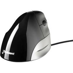 Evoluent Vertical Mouse Standard Right VMSR optická ergonomická myš, přenos USB, 2 tlačítko, 1200 dpi, černá/stříbrná