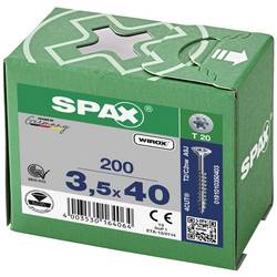 SPAX 0191010350403 R 88091 Senkkopf/T-STAR TG šroub do dřeva 3.5 mm 40 mm T-STAR plus ocel WIROX 200 ks
