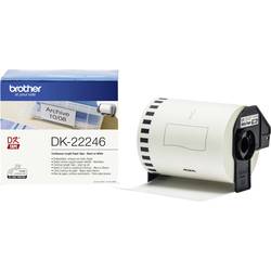 Brother DK-22246 etikety v roli 103 x 103 mm papír bílá 1 ks trvalé DK22246 přepravní štítky, univerzální etikety