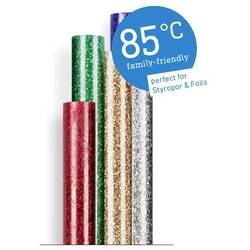 Steinel KLEBESTICKS 85°C 7MM GLITZER 96G lepicí tyčinky 7 mm 150 mm barevná, třpytivý efekt, zlatá, stříbrná, červená, zelená, modrá 96 g 16 ks