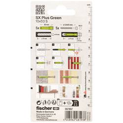 Fischer 567867 SX Plus Green rozpěrná hmoždinka 50 mm 10 mm 5 ks
