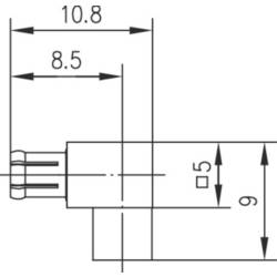 Telegärtner 100024990 100024990 MCX konektor zástrčka, zahnutá 50 Ω 1 ks