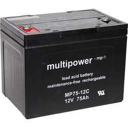 multipower MPC75-12I 117758 olověný akumulátor 12 V 75 Ah olověný se skelným rounem (š x v x h) 260 x 207 x 170 mm šroubované M6 odolné proti více cyklům,