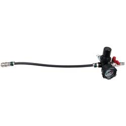 KS Tools 460.2481 Adaptér přívodu vzduchu s hadicí a manometrem s turbodmychadlem, 450 mm