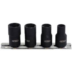 KS Tools 913.3850 Sada spirálových nástrčných hlavic s profilem 3/8, 4 ks, 8 - 13 mm