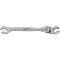 KS Tools 518.0380 CHROMEplus otevřený oboustranný očkový klíč s kloubem, 10 mm