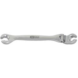 KS Tools 518.0379 CHROMEplus otevřený oboustranný očkový klíč s kloubem, 9 mm