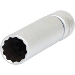 KS Tools 911.3999 3/8 speciální nástrčná hlavice na zapalovací svíčky pro BMW s kloubem, 14 mm