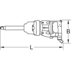 KS Tools 515.3260 NEW-53028 pneumatický rázový šroubovák