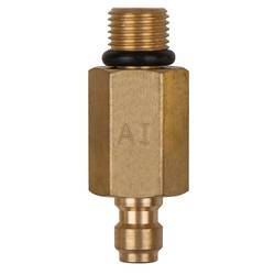 KS Tools 150.2348 Adaptér s vnějším závitem M10 x 1,0 a 1/4 přípojka na hadici s těsnicím kroužkem