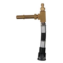 KS Tools 150.2366 Manometr s 1/4 přípojkou na hadici vč. Výpustného ventilu transparentní hadice